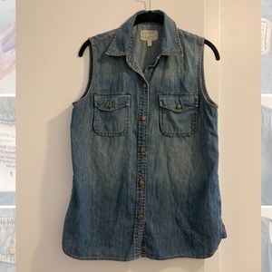 Current Elliot denim blouse